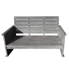 Strandgut07 Panca, Teak, Grigio, 125x70x95 cm