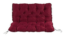 Meerweh 20056 - Schienale per panca ca. 100 x 98 x 10 cm, colore: Rosso
