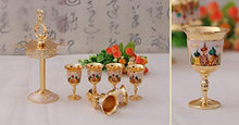 YWYW Set di Sette Pezzi Set di Bicchieri da Vino russi Accessori per Bicchieri da Bar Bicchieri da Vodka Bicchieri da Bar Set da Bar Scaffale per Vino