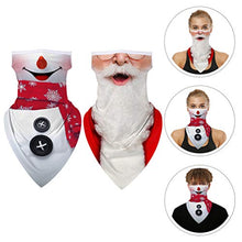 Amosfun 4 Pezzi Bandane per Il Viso di Natale Ghette per Il Collo Sciarpa per Il Viso Senza Cuciture Passamontagna Copriletto per Il Viso con Anelli per Le Orecchie per Adulti Uomini