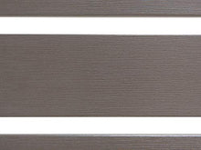 Beliani Lettino da Giardino con Struttura in Alluminio Argento e Legno Grigio Nardo
