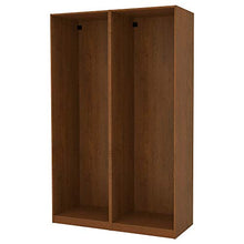 PAX 2 telai armadio 150x58x236 marrone effetto frassino tinto