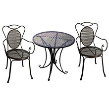 CGBF-Garden Bistro 3 Pezzi Mobilia del Balcone del Patio Smontabile del Metallo All'aperto