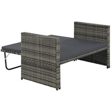 vidaXL Divani da Giardino 5 pz Polyrattan Grigio con Cuscini Arreddi Esterni - Arredi Casa