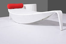 Bagno Italia Sdraio Bianca Nero Cuscini Bianco Rosso Rattan arredo Esterno per Giardino Piscina I