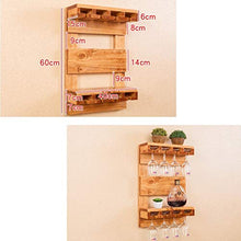 WAN Portabottiglie da Vino in Legno di Pino a 2 Strati | Supporto per Calice Supporto per Calice per Vino Appeso 8 ripiano in Vetro per Vino Contenitore per ripiano per spezie Scaffale per ripia