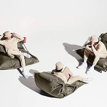 Fatboy Buggle-Up Outdoor Beanbag | Comoda Poltrona per Due Persone | Pouf Classico per Interni - Esterni | 180 x 140 cm | Polyester Fabric I Idrorepellente I Marrone