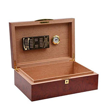BINGFANG-W Teak Legno Carta Mellow Cedar humidor in Legno Cigar Humidor