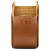 Londo Porta Telecomandi con 5 Scomparti - per Contenere telecomandi di TV, Stereo, decoder, Dvd, Blu-Ray - in Pelle con Fodera Interna in Suede. Adatto per Salotto o Camera da Letto