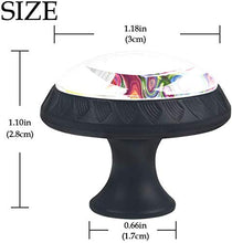 Fiore Daisy Flower Abstract Art bianco Pomelli per Porta Set di 4 Pomelli per Mobili Manopole per Cassetti Cucina Armadio Vetro