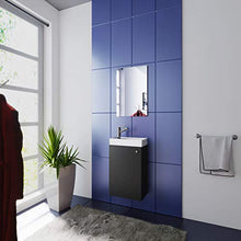 Kontor-Hermsen Lavabo nero con armadio e specchio