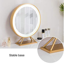 Specchio per Trucco Specchio a Luce LED Illuminato, Specchio per Trucco, con Lampadine LED Dimmerabili e Design Touch-Control con LED Luci, 3 modalità di Colore