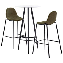 UnfadeMemory Set da Bar Mobili Bistro per Interno Che Esterno, Caratterizzato da Un Design Moderno 3 pz in Tessuto Marrone