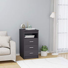 vidaXL - Sideboard mit Schubladen Grau 40×50×76 cm Spanplatte