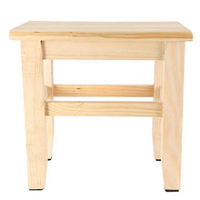 Labuda Sgabello Quadrato Multiuso in Legno, Sgabello in Legno, Bagno Camera da Letto per Soggiorno Lavanderia
