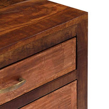 FAMIROSA Credenza 118x30x75 cm, in Legno Massello di Mango