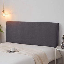 Komoso - Copritestiera per letto con testiera elasticizzata, 200 cm, colore: Grigio