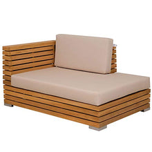 Teako Design - Divano Picardie lato sinistro con cuscini