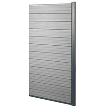 Mendler Pannello supplementare frangivento Stretto Privacy Sarthe WPC Alluminio Premium 95cm Grigio