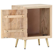 vidaXL Comodino 40x30x50 cm in Legno Massello di Mango