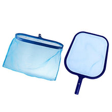 2 Pezzi Skimmer Foglie Netto Piscina Stagno Giardino PVC Blu