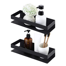 KES Mensole Doccia 2 Pezzi Mensole da Muro per Bagno Mensola da Bagno 30CM Montaggio a Parete Acciaio inossidabile SUS304 Opaco Nero, BSC205S30ADG-BK-P2