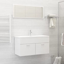vidaXL Set Mobili da Bagno 2 pz Grigio Cemento in Truciolato