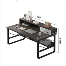 JINPENGRAN Scrivania da Tavolo da scrivania,2,120cm