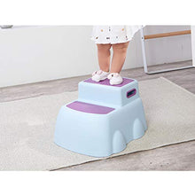 Sgabello Pieghevole, Scala for Bambini, Piccolo Pieghevole, Luce, Adatto A Cucina, Bagno, Camera da Letto (Color : Pink)