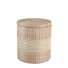 Home-life Straw Storage - Sgabello in Ecopelle Ottoman, A+b