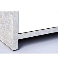 Inter Link Cemen Buffet 6 Ante E 2 Cassetti, nobilitato, Bianco/Grigio, 77 x 30 x 115 cm