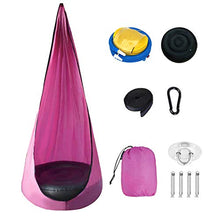 YSISLY Sedia Sospesa Esterno per Bambini, Lavabile Durevole Sedia Pensile per Bambini Include Pompa a Mano, Gancio Robusto e Corda per Giardino Interno ed Esterno