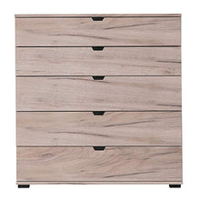 Cassettiera a 5 cassetti - Vincent - 90 cm, Rovere
