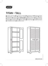 Keter Armadio Alto Titan con Ripiani Regolabili, Grigio, 80 x 44 x 182 cm