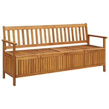 FAMIROSA Cassapanca da Giardino 170 cm in Legno Massello di Acacia