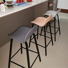 Ljings - Sgabello da bar con schienale e sedie da bar, resistente, da cucina, per interni ed esterni, stile moderno ed elegante, colore: rosa, 75 cm