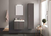 Allibert Mobili da Bagno Set Mobili Bagno Mobili per Stanza da Bagno Lavabo Rovere Grigio 95 Cm
