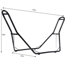 ZLRE Supporto per Amaca in Acciaio con Borsa per Il Trasporto, Solo Supporto per Amaca Portatile Universale, Telaio per Amaca per 2 Persone Resistente per amache da 9-13 Piedi