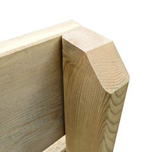 SKM Set da Pranzo da Giardino 5 pz in Legno di Pino Impregnato (117.5kg)
