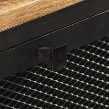 vidaXL Credenza 100x35x77 cm in Legno Massello di Mango Grezzo