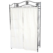 Appendiabiti Guardaroba scaffale portaoggetti Moderno 43x100x172cm con Tenda