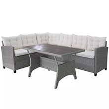 vidaXL Divano Angolare da Giardino Set 12 pz in Polyrattan Grigio Sofà Esterni