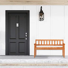 Relaxdays Panchina da Giardino, 3 Persone, Panca da Esterno, Balcone & Terrazza, HLP 80,5 x 143,5 x 53 cm, Arancione