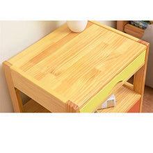 FEANG Semplice Comodino Comodino Comodino con 2 cassetti e stoccaggio Scaffale Laterale tavolino Quadrato Armadio Armadio Armadio per Camera da Letto