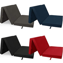 PROHEIM Materasso Pieghevole per Ospiti Letto per Ospiti da Viaggio in Diversi Colori e Dimensioni, Colore:Rosso, Dimensione:195 x 80 x 10 cm