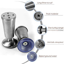 YZJJ Gambe per mobili, Regolabili in Altezza, perfette per Cabinet, Guardaroba, armadi TV cassetti Comodino (Set di 4)