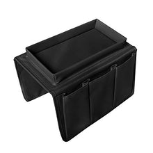 Poltrona/divano con portaoggetti, divano con porta-telecomando TV, divano con vassoio portaoggetti, con tasche e vassoio per bicchieri e altro