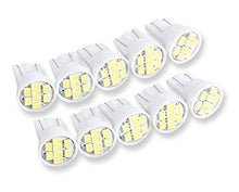 SaySure - 10 x T10 Pure White 8 SMD LED Car Side Wedge Tail Light