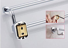 Yxsd Rame Towel Rack Doppio Stelo portasciugamani Cucina e Bagno a Sospensione (Size : 80cm)