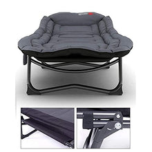 CCLLA Foldingner Single Bed, Home Office Nap Artifact Letto Portatile Semplice Letto da accompagnamento per Ospedale Lettino Prendisole Grigio Scuro